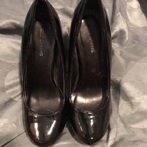 Black platform heels size 7